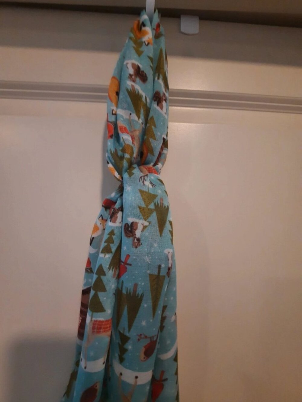 Winter Themed Foxes and Forests Scarf